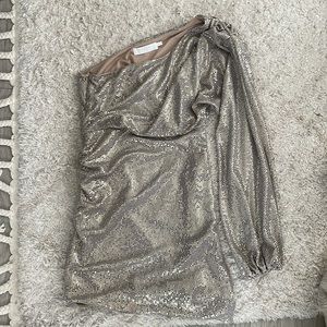 CHANTAL ONE SHOULDER SEQUIN MINI DRESS